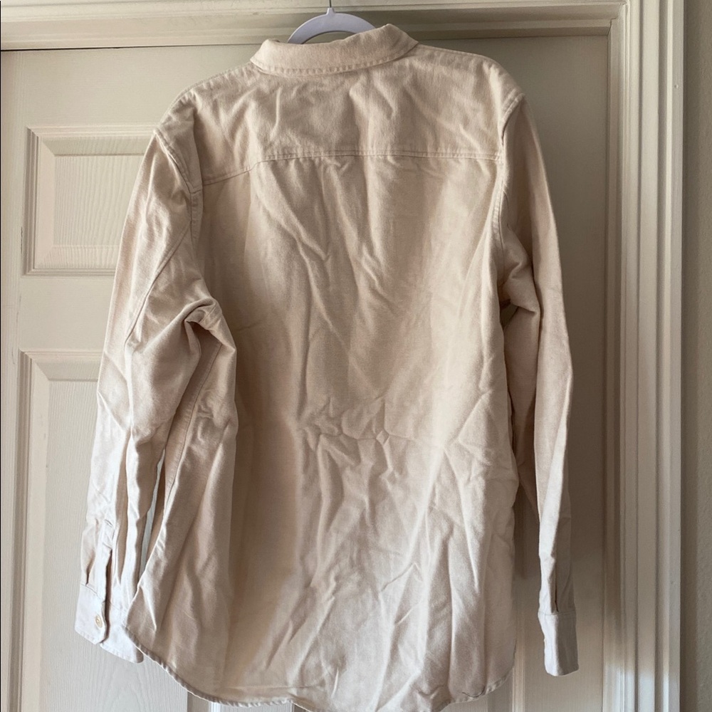 Todd Snyder Cream Button-Up 1 Pocket Shirt Sz XL. SEE PICTURES - Picture 5 of 7